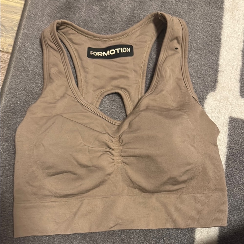 adidas Sports Bra in Taupe
